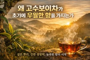 고수보이생차가 대지차 보다 신차일때 맛과향이 다양한 이유