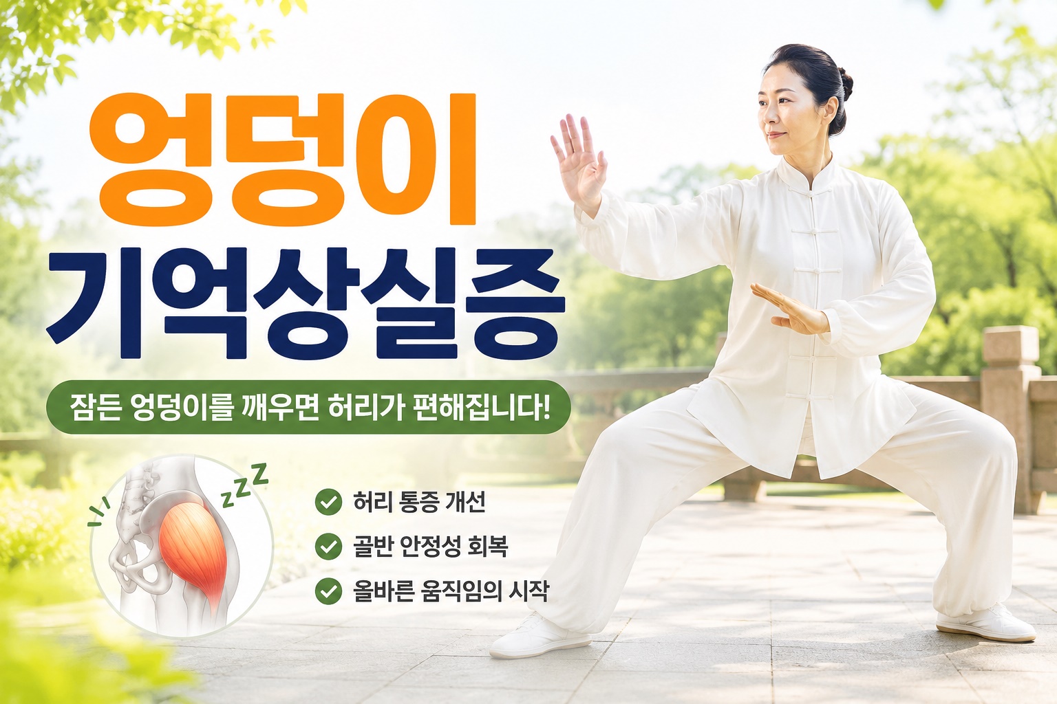 엉덩이 기억상실증 태극권 관계