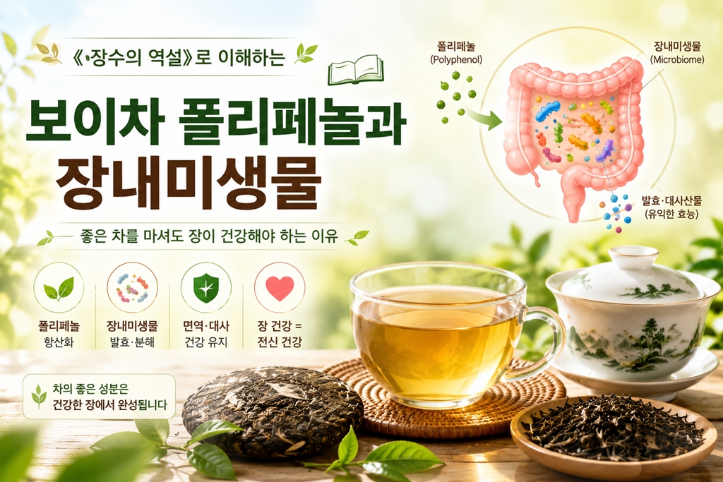 장수의 역설로 이해하는 보이차 폴리페놀과 장내미생물